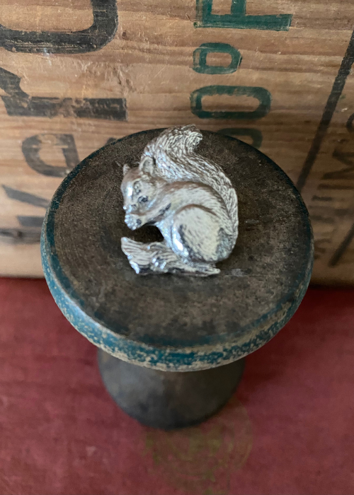 Brooch - Pewter Squirrel