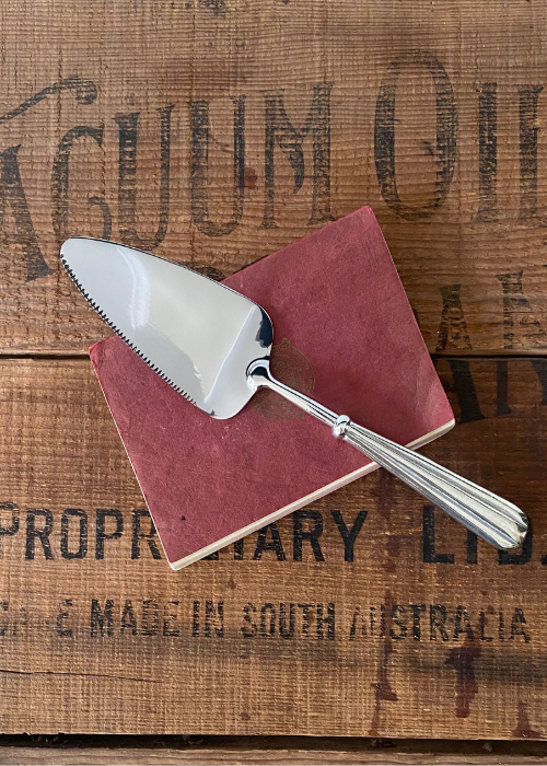 Cake Slice - Classic Handle - Stainless Steel And Pewter