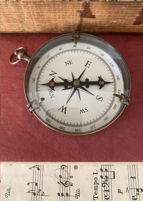 Compass - Antique Brass Finish