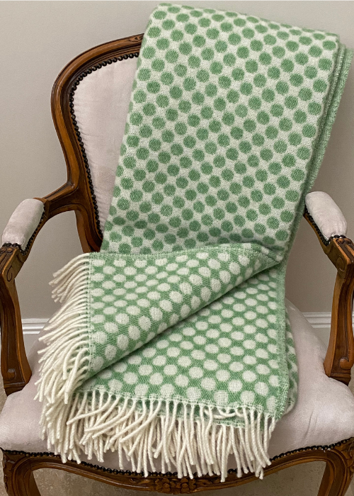 Throw Rug - Green Spot