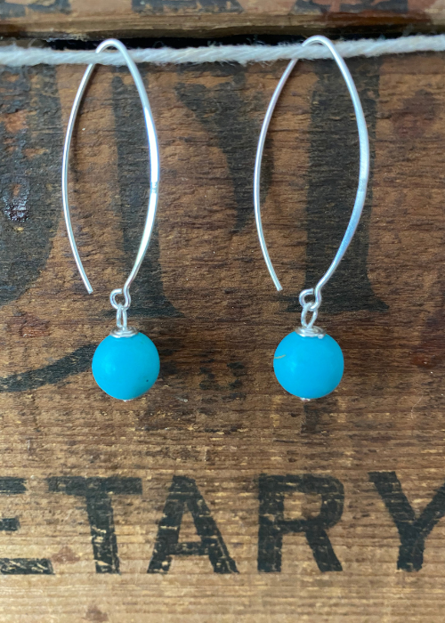 Earrings - Sterling Silver/Turquoise