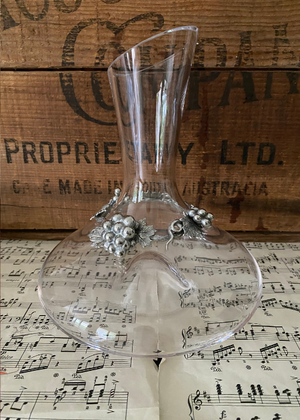 Decanter - Wine With Grape Decoration