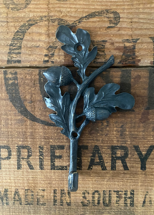 Wall Hook - Metal Acorn Leaf