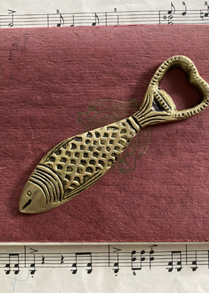 Bottle Opener - Brass Fish