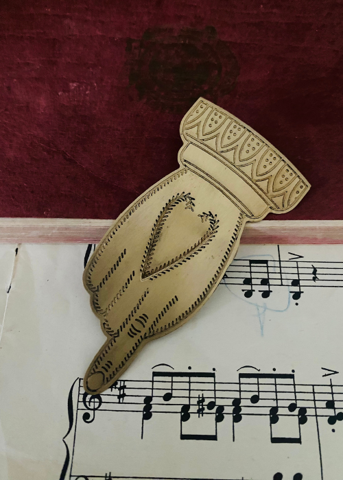 Bookmark - Brass Hand
