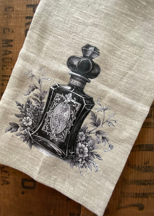 Hand Towel - 100% Linen Parfum Bottle