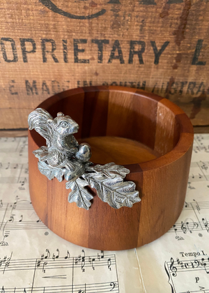 Bowl - Squirrel Wood And Pewter Small