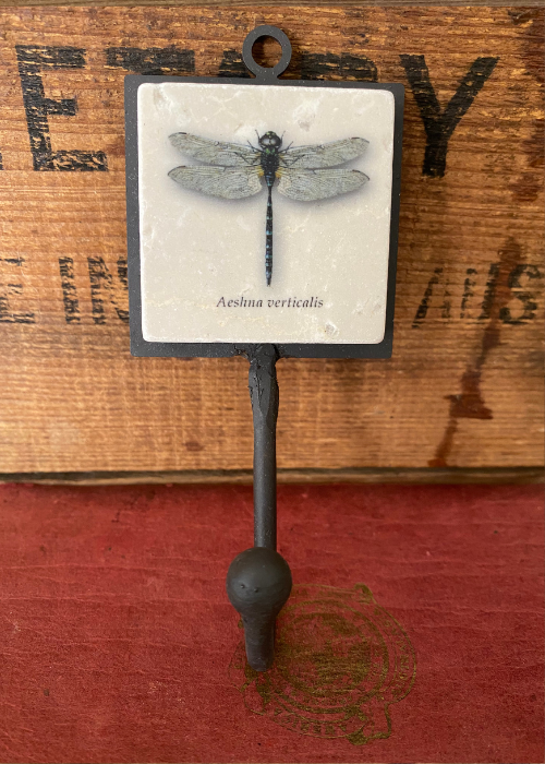 Wall Hook - Marble And Iron - Dragonfly