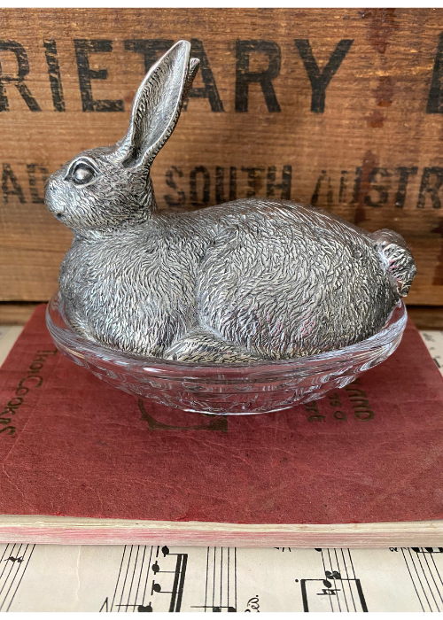 Butter Dish - Rabbit | Ironstone Cottage - Barossa