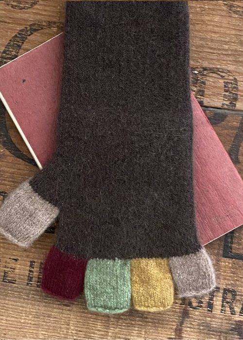 Fingerless Gloves - Cocoa