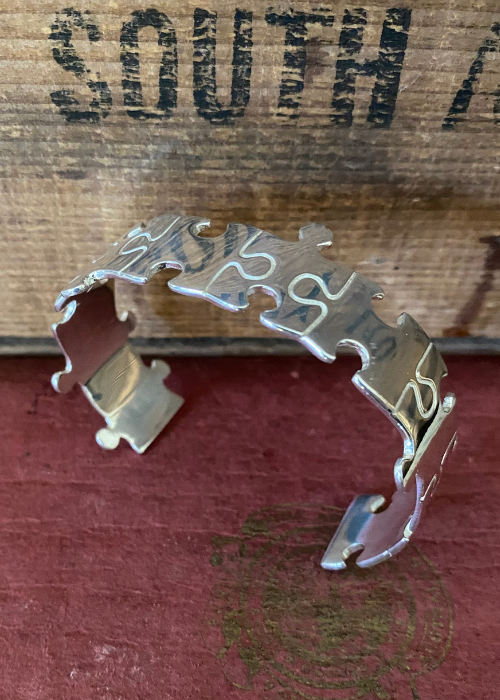 Cuff - Sterling Silver - Puzzle