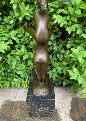 Bronze - Children Playing Leap Frog