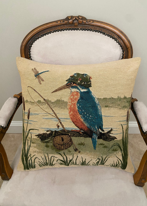 Cushion - Kingfisher The Fisherman