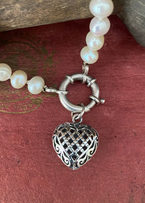 Pendant - Sterling Silver Filigree Heart