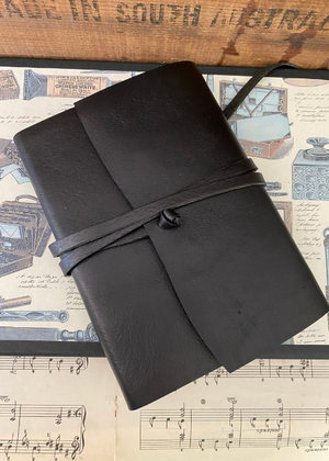 Journal - Brown Leather With Fountain Pen