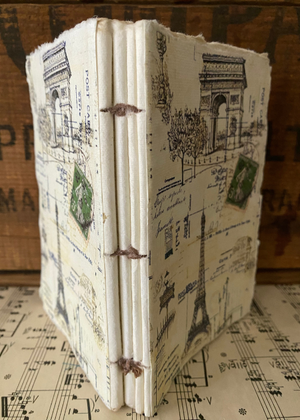Journal/Notebook - Parchment Paper With Paris Print