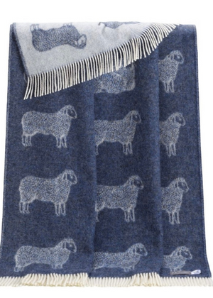 Throw - Sheep Denim Blue