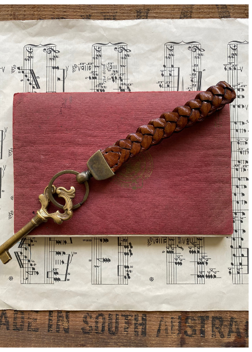 Keyring - Leather Plaited