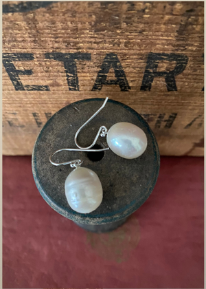 Earrings - Fresh Water Pearl - Sterling Silver