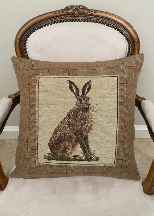 Cushion - Country Hare Left Facing