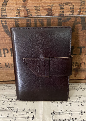 Journal - Leather Refillable With Flap Closure