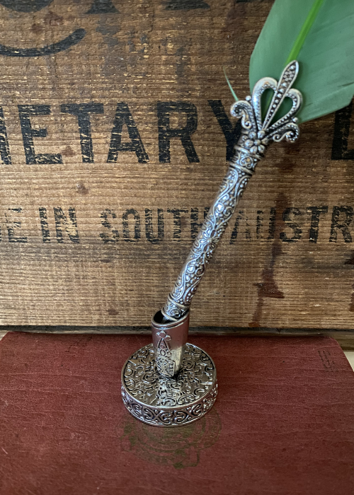 Calligraphy Set - Quill - Green