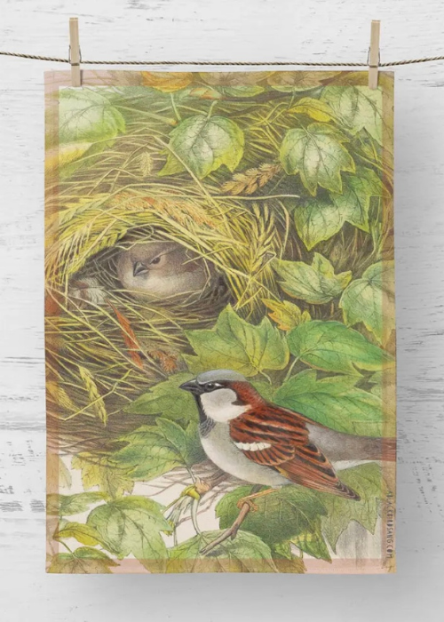Tea Towel - Sparrow