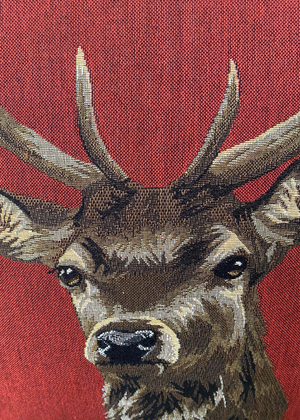 Cushion - Stag On Red