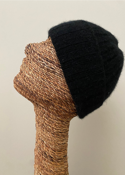 Beanie - Ribbed Black