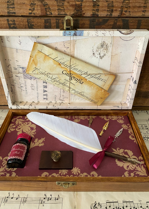 Calligraphy Set - White Quill