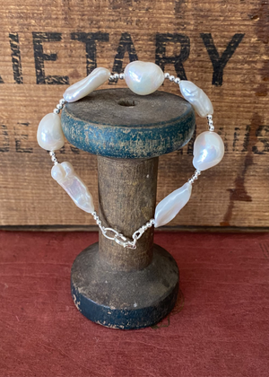 Bracelet - Fresh Water Pearl And Sterling Silver