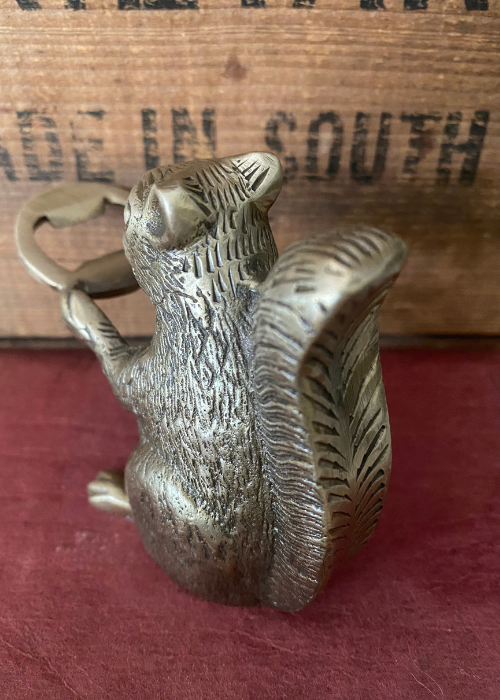 Bottle Opener - Brass Squirrel