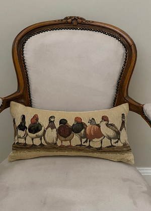 Cushion - Ducks Light Beige Background