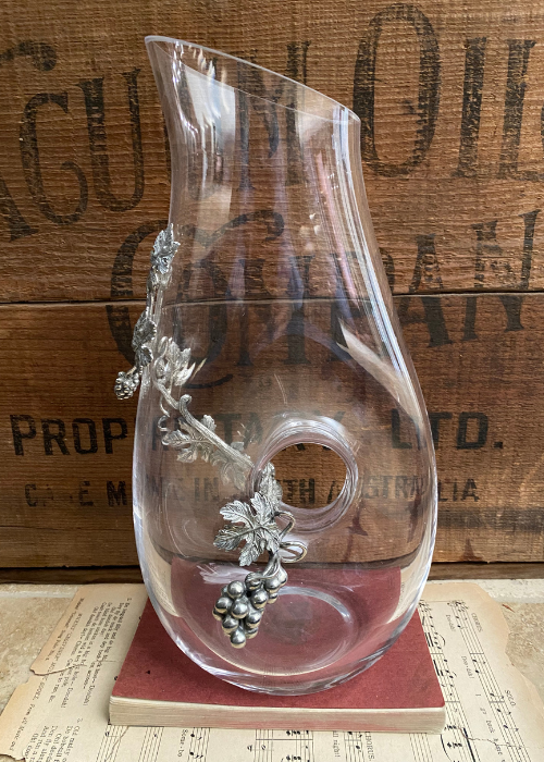 Decanter - Pewter Grape Vine