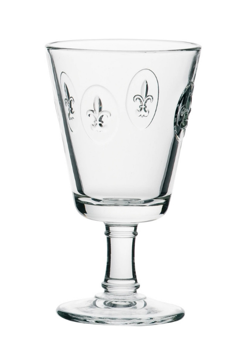 Fleur De Lys Wine Glass