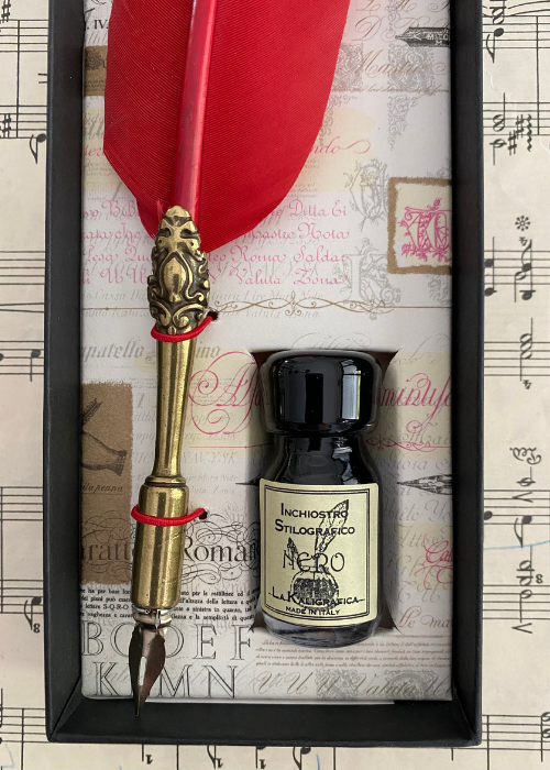 Calligraphy Quill Pen - Red