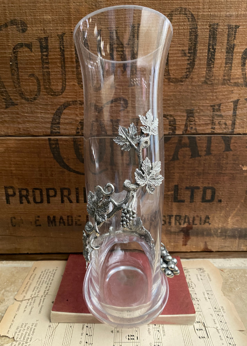 Decanter - Pewter Grape Vine