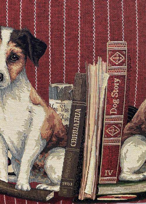 Cushion - Dogs With Books