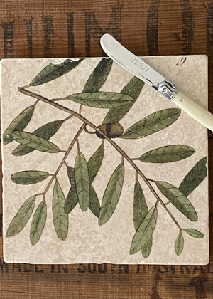 Marble Board - Olive Leaf