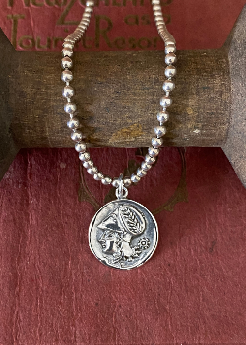 Pendant - Greek Head With Helmet