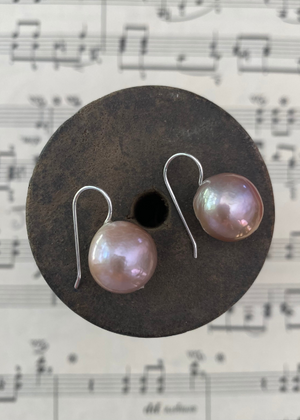 Pearl Earrings - Pink
