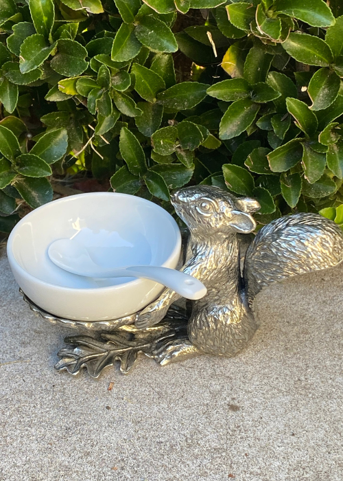 Squirrel Bowl With Spoon
