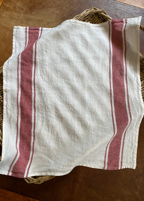 Tea Towel - Red Stripe