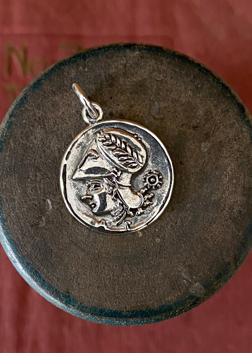 Greek deals coin pendant