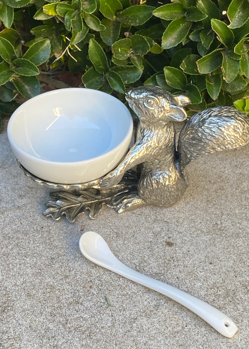 Squirrel Bowl With Spoon