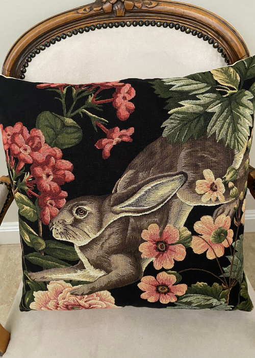 Cushion - Hare And Flowers